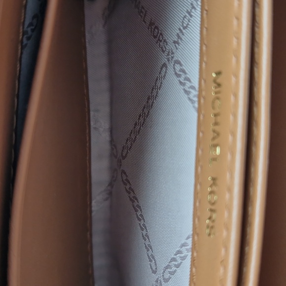 Michael Kors Textured Brown Wallet with Gold Accents - Picture 9 of 10